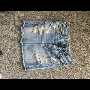 American eagle stretchy jean skirt